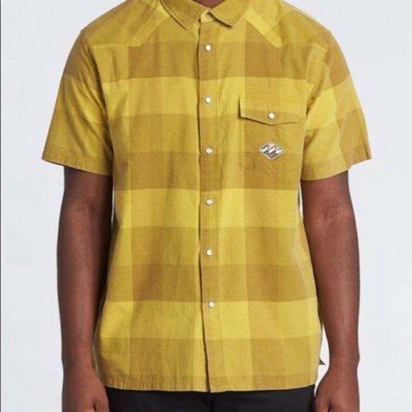 BILLABONG- 4 DOORS Men’s button up short sleeve collared shirt - Picture 6 of 11